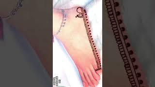 Easy Arabic Mehndi Design Simple Arabic mehndi designfeet mehndi designspairon ki mehandi #shorts