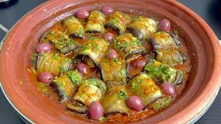 Delicious Tajine of Eggplant Rolls with Minced Meat and Tomato Sauce Incredibly Good