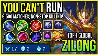 9.500+ MATCHES CRAZY PHYSICAL DAMAGE ZILONG BEST BUILD 2020  Top 1 Global Zilong - Mobile Legends