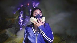 Hiking the Worlds Largest Blue Flame Volcano Kawah Ijen Indonesia