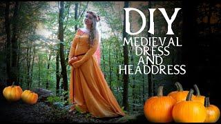 DIY Medieval Dress and Headdress - Pumpkin Spice Cotehardie