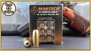 Can Guardian GOLD Live Up to The Legends of Old?...Magtech Guardian Gold .45acp AMMO Test