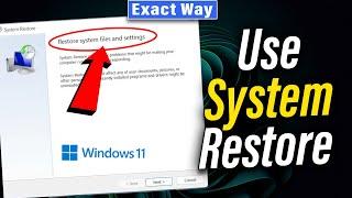 How to Use System Restore on Windows 11 - 2024  Easy & First 