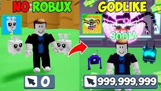 CAN I BEAT Roblox Clicker Simulator with NO ROBUX?