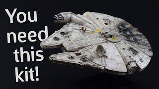 The Bandai Millennium Falcon is Fantastic 1350 Scale Plastic Model Kit Build & Review