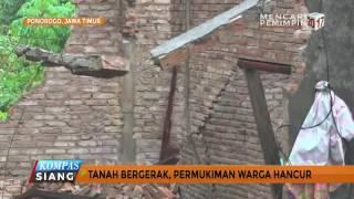 Tanah Bergerak di Ponorogo 12 Rumah Hancur