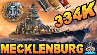 Mecklenburg drückt 334K & 6 KILLS 300K Club️ in World of Warships 