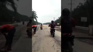 Didepan GT Kisaran Tol Indrapura - Kisaran