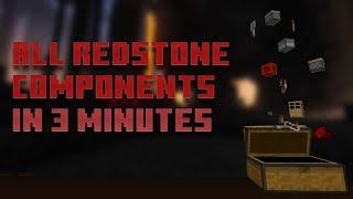 Minecraft Getting Every Redstone Component in 3 minutes TAS