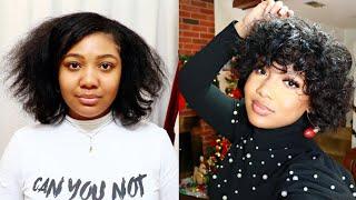 Heatless Curls using 9 Flexi Rods. *Overnight Natural Hair Routine*