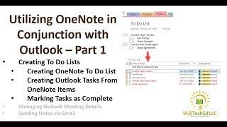 Utilizing OneNote in Conjunction with Outlook Part 1