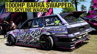 INSANE Australian 1000hp Barra Swapped R31 Skyline Wagon is AMAZING   Build Breakdown