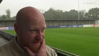  Andy Whing reacts to defeat against Forest Green Rovers.