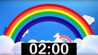 Rainbow Timer 2 Minute Countdown with Music for Kids