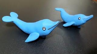 Clay dolphin Toys Making How To Make dolphin Clay Modelling For Kids clay art for kids