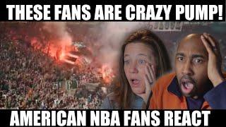 American NBA Fans React To Basketball fansand atmosphere USA vs Europe