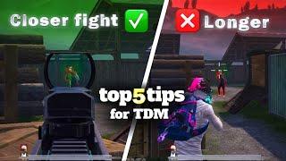 Top 5 Tips & Tricks to become a TDM Master ⁉️  PUBG Mobile