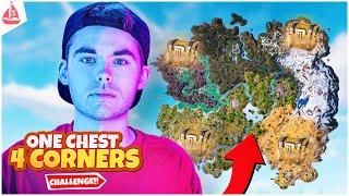 We Did The One Chest One Gun 4 Corner Challenge Back to Back in Fortnite...