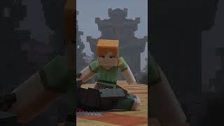 Can Herobrine save Alex???  Steve and Alex Minecraft Animation #shorts #minecraft