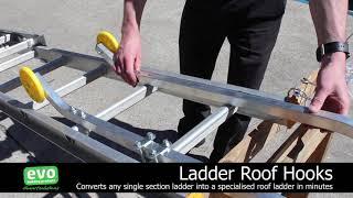 Ladder Roof Hooks  Converts Any Ladder Into Specialised Roof Ladder