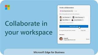 Microsoft Edge Workspaces How to collaborate in your workspace