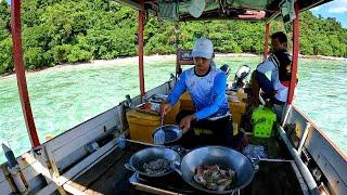 PUAS MANCING MASAK MAKAN DAN MANDI DI PULAU YANG INDAH - DAY 2 PART 1