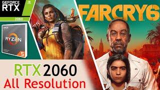 Far Cry 6 RTX 2060 Ryzen 5 3600 All Resolution tested #Farcry6 #farcry