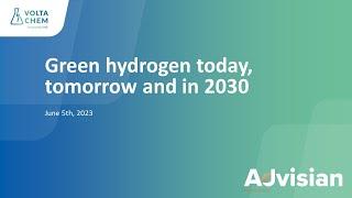 Webinar Green hydrogen today tomorrow and in 2030