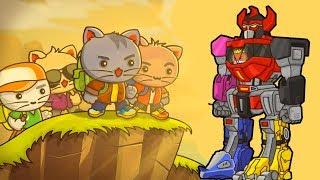 Ударный отряд КОТЯТ из STEAM  СЕКРЕТНЫЙ УРОВЕНЬ D и ФОКСОЗОРД  Мультик ИГРА Strike Force Kitty