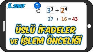 Üslü İfadeler ve İşlem Önceliği   6.Sınıf Matematiğe Giriş #2023