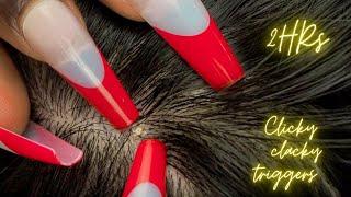 ASMR  2HRs Intense Nitpicking & Deep Scalp Scratching Triggers - ALLZOOMED