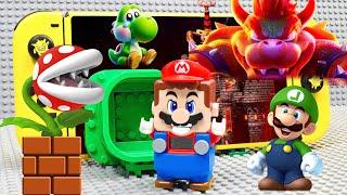 Lego Mario Bros enter the Nintendo Switch to save Yoshi. Whats their plan? Mario Story