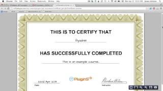 How to Generate a PDF Certificate of Completion for Your Course