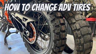 How To Change Adventure Bike Tires? Motoz Tractionator