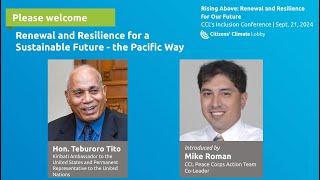 #CCL2024 Inclusion Conference Renewal and Resilience for a Sustainable Future - the Pacific Way