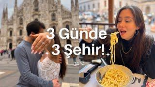 İtalyada trenle 4 Günde 4 Şehir  MİLANODA NİŞANLANDIM ️ #italy #vlog