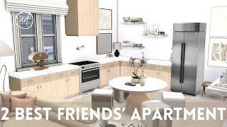 2 BEST FRIENDS APARTMENT  Sims 4  CC SPEED BUILD