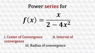 Power series of a function