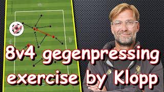 8v4 gegenpressing exercise by Jurgen Klopp