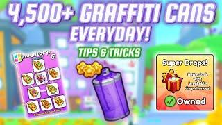 *PET SIM 99* 4500+ GRAFFITI CANS PER DAY TIPS & TRICKS 3 HUGE PET GIVEAWAY