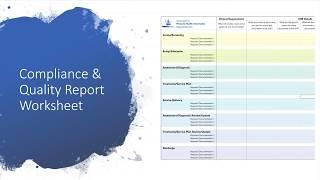 A Tool for Developing Quality & Compliance Reports for Behavioral Health