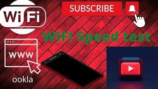 Speed test of ookla  How to check your wifi speed