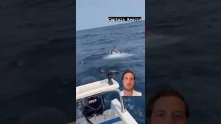 Literally fighting a fish… Captain Reacts Credit @thequalifiedcaptain #boat #sailing #boatlife