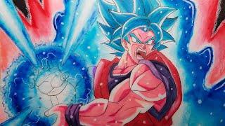 Drawing Goku Super Saiyan Blue Kaioken