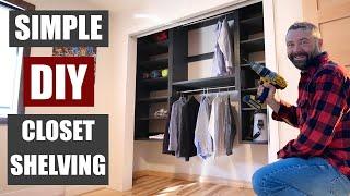 Simple closet shelves you can build in a weekend to get organized  Modular shelves