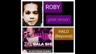 Halo Beyonce great version by Roby X Factor Indonesia 2021 REACTION