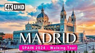 MADRID  4K Walking Tour Spain 2024  🪭CAPTIONS ▶️ 147 min