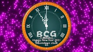 Happy New Year 2021 - 5 Minutes Countdown Clock BBC News Remix