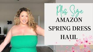 PLUS SIZE SPRING DRESS AMAZON TRY ON HAUL  Lauren Sangster