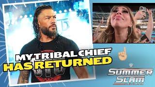 Roman Reigns Returns At Summerslam and Attacks Solo Sikoa Reaction